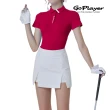 【GoPlayer】女彈性透氣短袖上衣-淡藍.紅.寶藍(高爾夫球衫 polo衫 運動衫)