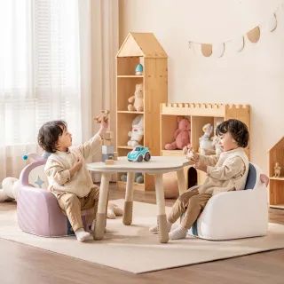 【kidus】100公分兒童遊戲桌椅組花生桌一桌一椅 HS003+SF005(兒童桌椅 學習桌椅 繪畫桌椅)