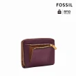 【FOSSIL】Logan 迷你多功能真皮RFID防盜短夾-紫晶色 SL7923519(母親節)
