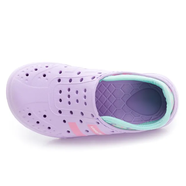 【GOODYEAR 固特異】夏日遨遊-多功能洞洞鞋/童鞋 透氣 輕量 好穿 紫綠色(GAKP48825)