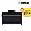 【Yamaha 山葉音樂音樂】CLP-735 PE 數位電鋼琴 88鍵 鋼琴烤漆 曜岩黑色款(台灣公司貨 商品保固有保障)