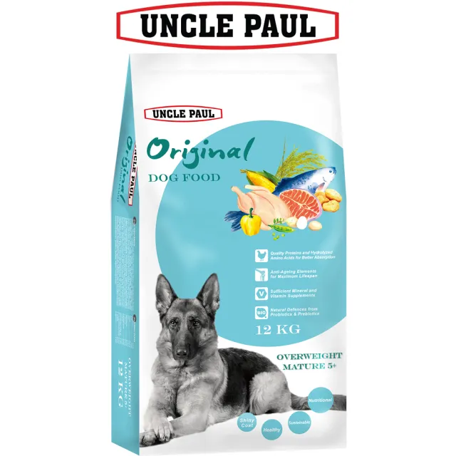【UNCLE PAUL】保羅叔叔田園生機狗食 12kg 熟齡犬(老犬 熟齡犬 狗飼料 寵物飼料)