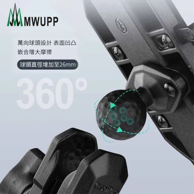 【五匹MWUPP】Osopro減震系列 專業摩托車架-甲殼-後視鏡     斜角/直角 隨機出貨(機車手機架/手機支架)