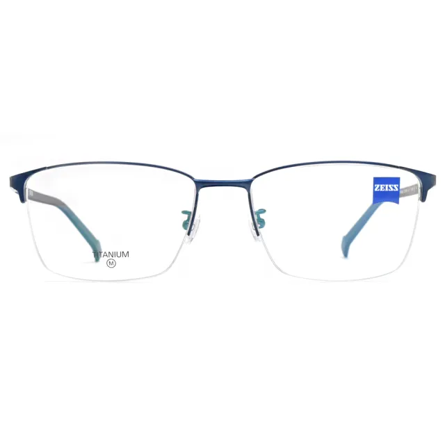 【ZEISS 蔡司】眉型半框光學眼鏡(深藍#ZS22119LB 401)