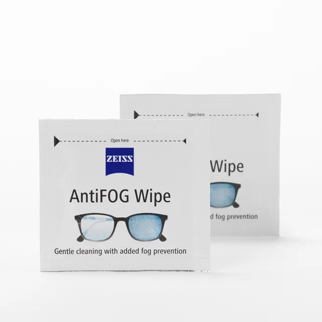 【ZEISS 蔡司】AntiFog Wipes 專業光學清潔防霧拭鏡紙 /30張 + 抗菌拭鏡布 + 拭鏡紙 /50張