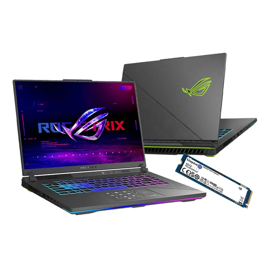 【ASUS】升級1TB組★16吋i9 RTX4070電競筆電(ROG Strix G614JIR/i9-14900HX/16G/2TB SSD/RTX4070 8G/W11)