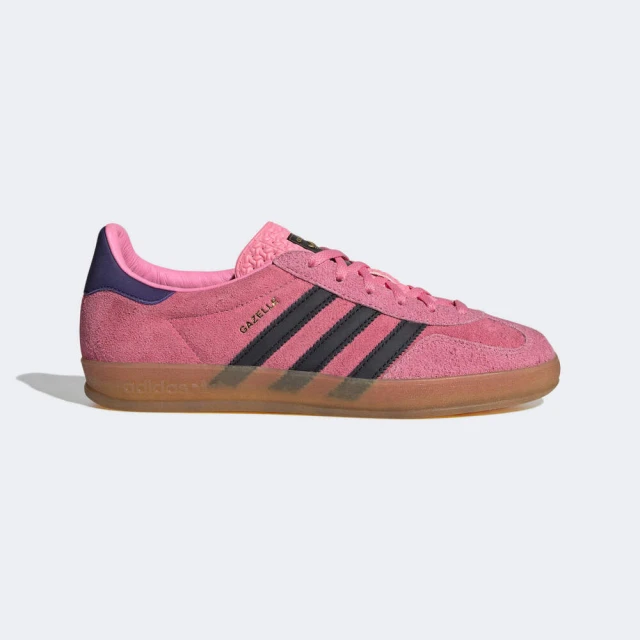 adidas 愛迪達 Gazelle Indoor W 女 休閒鞋 運動 經典 復古 麂皮 膠底 穿搭 粉黑(IE7002)