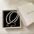 【CReAM】Isabel 天然淡水珍珠字母項鍊鍍K金色 女項鍊(生日 禮物 送禮 禮盒)