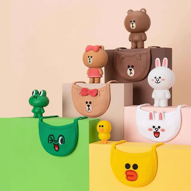 【美好寵商】LINE FRIENDS經典系列寵物領巾(寵物領巾 狗狗領巾 貓咪領巾 外出)