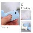【寵物夢工坊】可愛海豚造型毛絨磨牙玩具-4入(耐咬 幼貓幼犬 寵物玩具 狗狗 貓咪 羽毛逗貓棒 玩具球)