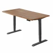 【FUNTE】三節式電動升降桌 120x60cm 四方桌板 八色可選(辦公桌 電腦桌)