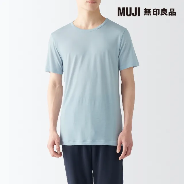 【MUJI 無印良品】男涼爽柔滑圓領短袖T恤(共5色)