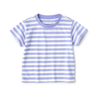 【MUJI 無印良品】幼兒棉混聚酯纖維容易穿脫圓領短袖T恤(共9色)