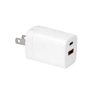 【KINYO】30W氮化鎵電源供應器 雙孔 USB Type-C(PDCB-035)