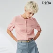 【Diffa】美型剪裁開釦設計上衣-女