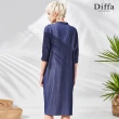 【Diffa】連袖設計連身洋裝-女
