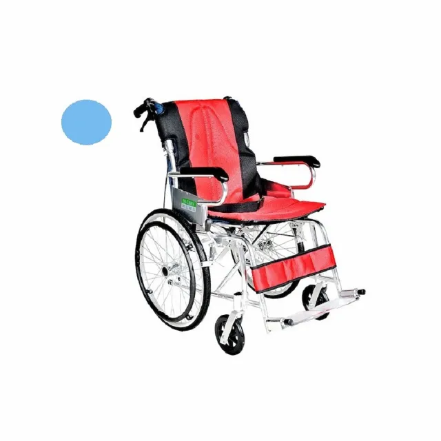 【海夫健康生活館】頤辰20吋輪椅 輪椅-B款 小型/收納式/攜帶型 橘紅藍三色可選(YC-873/20)