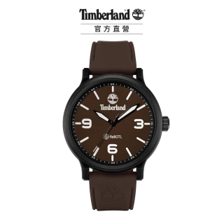 【Timberland】中性 DRISCOLL系列 海洋塑料腕錶 矽膠帶-咖啡色46mm(TDWGM0029507)