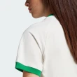 【adidas 愛迪達】上衣 女款 短袖上衣 運動 三葉草 GRADIENT CALI T 白綠藍 IS0310