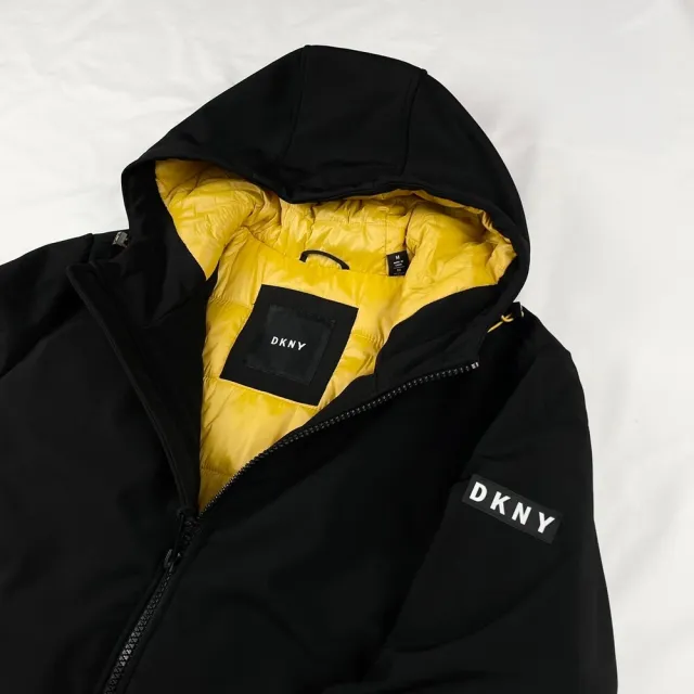 【DKNY】DKNY 男款 鋪棉 防風 防風衣 連帽 外套 Donna Karan(鋪棉外套 連帽外套)