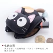 【KIRO 貓】小黑貓 立體造型 鋪棉零錢 耳機 小物收納包(820378019)
