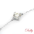 【DOLLY】0.30克拉 輕珠寶14K金完美車工鑽石手鍊(008)