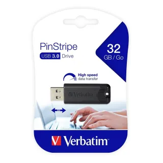 【Verbatim 威寶】Pinstripe  32GB USB 3.0隨身碟(49317)