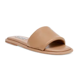 【steve madden】CYMONE 素面簡約寬帶拖鞋(米杏色)