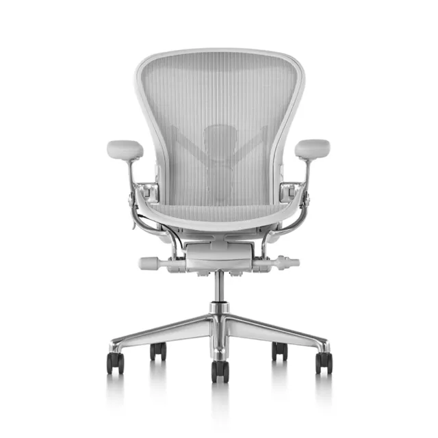 【Herman Miller】Aeron2.0全功能 鋁合金腳 礦石白 C SIZE DW扶手(功能最頂配☆經典再進化 二代人體工學椅)