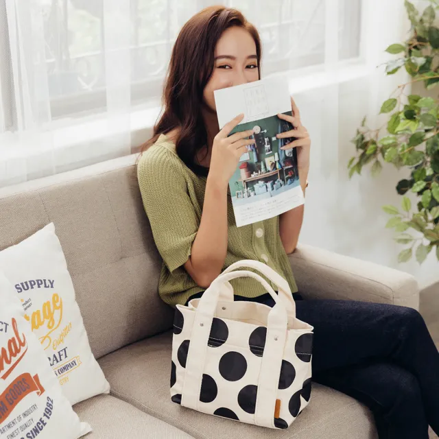 【Kiiwi O！官方直營】日本同步多隔層厚磅帆布托特包 KIMIKO 多色選(多隔層/手提/