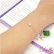 【DOLLY】0.30克拉 輕珠寶14K金完美車工玫瑰金鑽石手鍊(008)