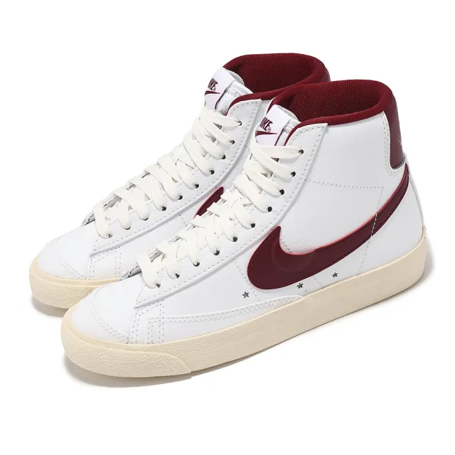 【NIKE 耐吉】休閒鞋 Wmns Blazer Mid 77 SE 女鞋 白 紅 Sisterhood 高筒 皮革(DV7003-100)