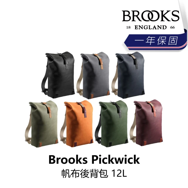 BROOKS Pickwick 帆布後背包 12L 黑色/灰色/深藍/鼠尾草綠/鵝黃色/森林綠/褐色(B2BK-XXX-XXPWCN)