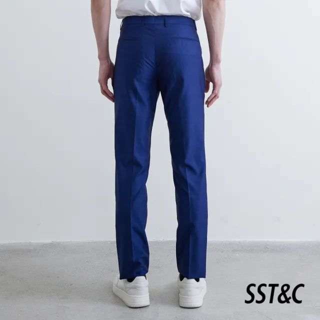 【SST&C.超值限定】海軍藍修身西裝褲0212011001