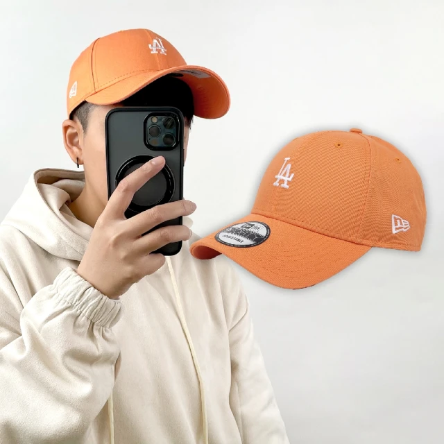 NEW ERA 棒球帽 Color Era 橘 白 940帽型 可調式帽圍 洛杉磯道奇 LAD 老帽 帽子(NE14148154)