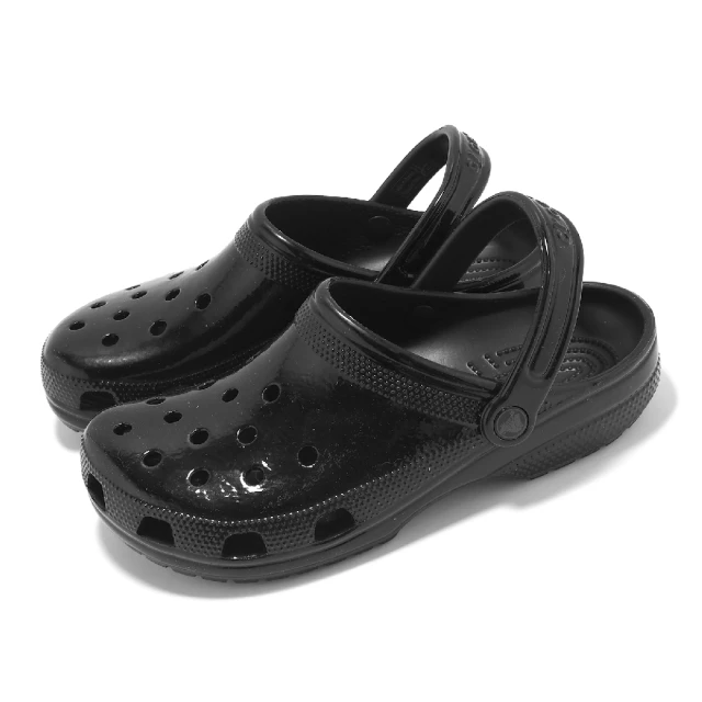 CrocsCrocs 洞洞鞋 Classic High Shine Clog 男鞋 女鞋 黑 經典高光澤克駱格 卡駱馳(209609001)