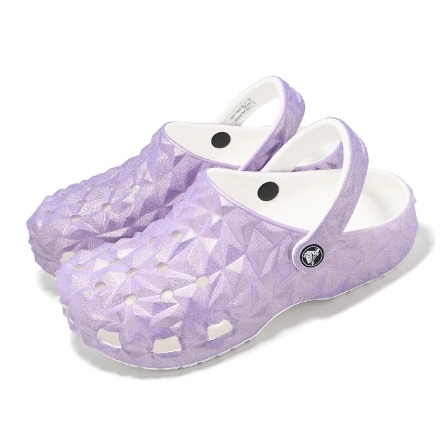 Crocs 洞洞鞋 Classic Iridescent Geo Clog 男鞋 女鞋 紫 經典榴槤虹彩克駱格(209841100)