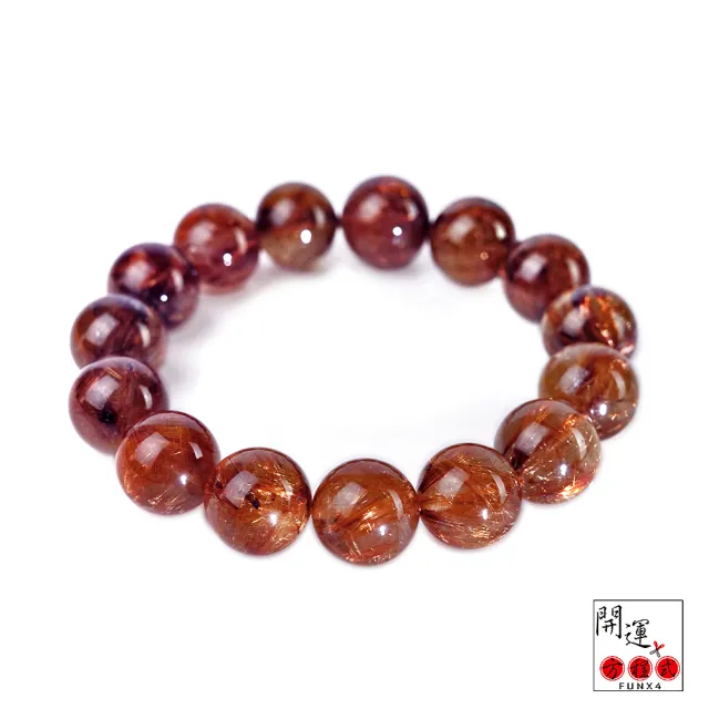 開運方程式】咖啡鈦晶12.5mm金黃星光滿絲R10(一物一拍45gl紅銅鈦晶鈦晶