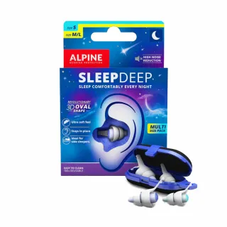 【ALPINE】SleepDeep Multisize S-L 荷蘭製 舒眠耳塞(公司貨保證)