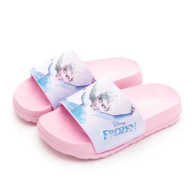 【Disney 迪士尼】冰雪奇緣2 童鞋 EVA拖鞋/輕量 舒適 好穿 台灣製 粉紅(FOKS41503)