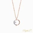 【法蝶珠寶】閃耀星月雙色14K金鑽石項鍊(可變化兩種造型)