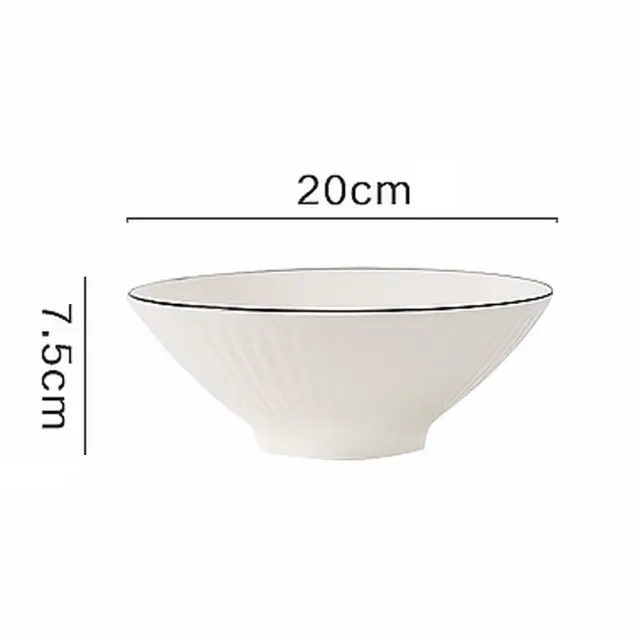 【樂邁家居】日式陶瓷拉麵碗(釉下手繪/可蒸可烤/可微波使用)