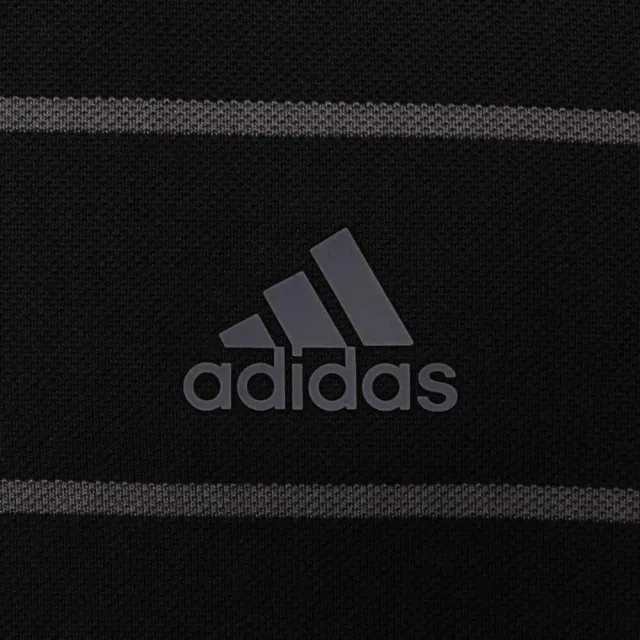 【adidas 愛迪達】上衣 男款 短袖上衣 運動 POLO衫 FI STRIPE POLO 黑 IT3920(S2483)