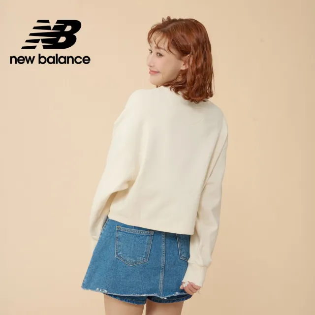 【NEW BALANCE】NB 長袖上衣_女裝_奶油杏_WT23555GIE(美版 版型偏大)