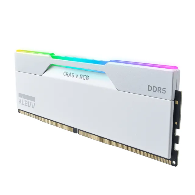 【KLEVV 科賦】CRAS V DDR5/6000MHz 16GBx2 PC用 白(KD5AGUA80-60A300J)