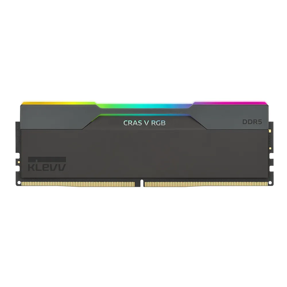 【KLEVV 科賦】CRAS V DDR5/6400MHz 16GBx2 PC用 黑(KD5AGUA80-64A320G)