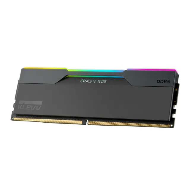 【KLEVV 科賦】CRAS V DDR5/6400MHz 16GBx2 PC用 黑(KD5AGUA80-64A320G)