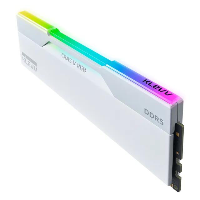 【KLEVV 科賦】CRAS V DDR5 6400MHz 16GBx2 桌上型記憶體 白