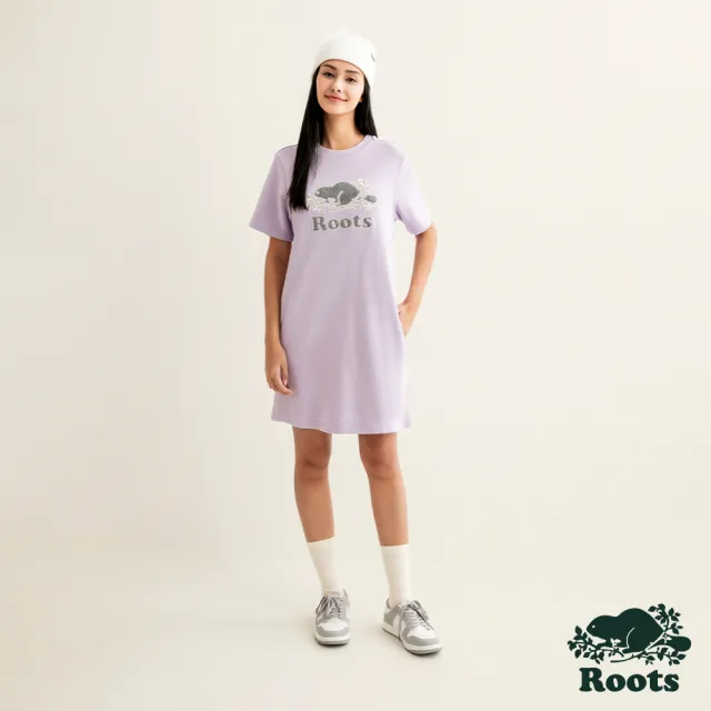 【Roots】Roots 女裝- SPARKLE洋裝(蘭花紫)