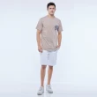 【JEEP】男裝 時尚簡約LOGO短袖T恤(卡其)